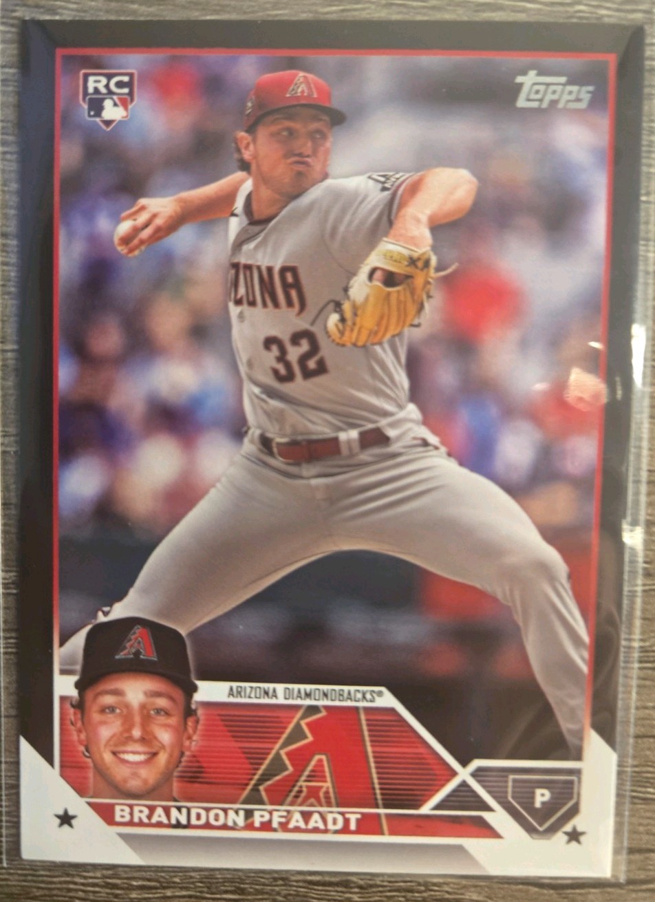 2023 Topps Update Series Brandon Pfaadt BLACK Rookie /72 #US6 (RC) Mint DBacks