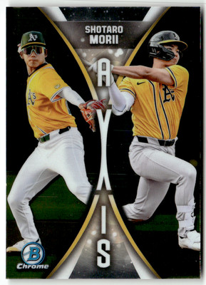 2025 Topps Bowman Chrome MLB No. A-18 Shotaro Morii Axis