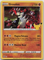 Groudon 017/025 Celebrations Holo Rare