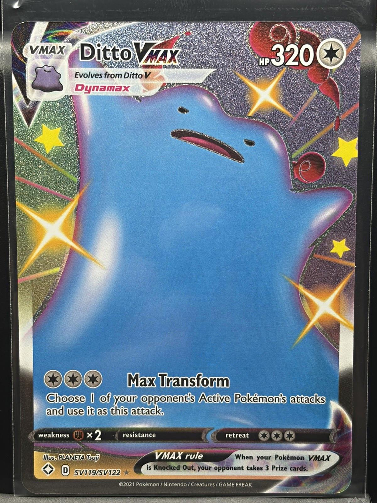 The Pokémon Company Ditto VMAX SV119/SV122 Shiny Vault Holo Eng Vmax 320HP 2021