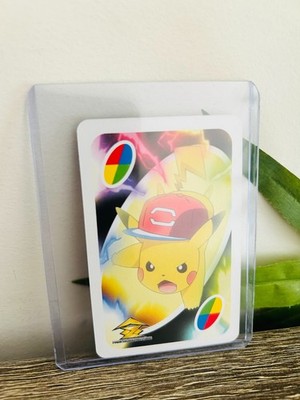 PIKACHU 2017 UNO Pokemon Sun & Moon JPN Japan Wild Card SLEEVED | FREE POSTAGE