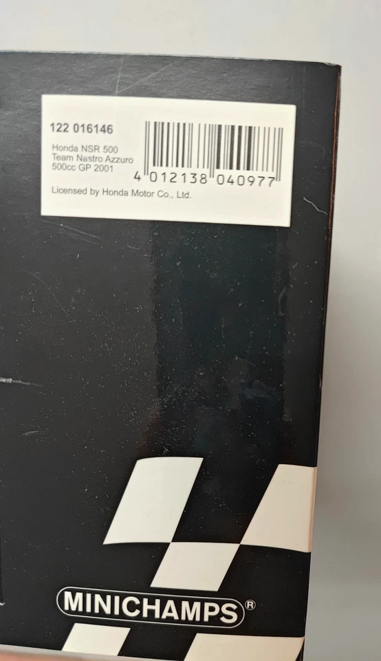 MINICHAMPS PMA 122016146 BIKE HONDA NSR 500 NASTRO MOTO 2001VROSSI 1/12 scale - Immagine 4 di 4