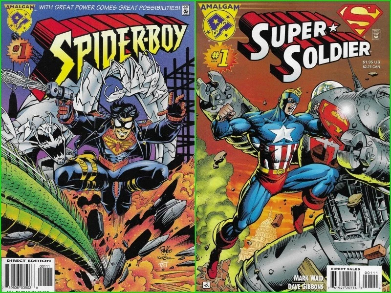 AMALGAM COMICS (DC/MARVEL 96–97) AUSWAHL AUSGABE – SPIDER-BOY, SUPER-SOLDIER uvm - Bild 1 von 1