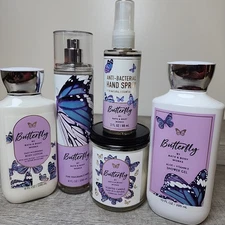 New Lot Bath Body Works Butterfly Lotion Shower Gel Candle Mist Anti-Bacterial