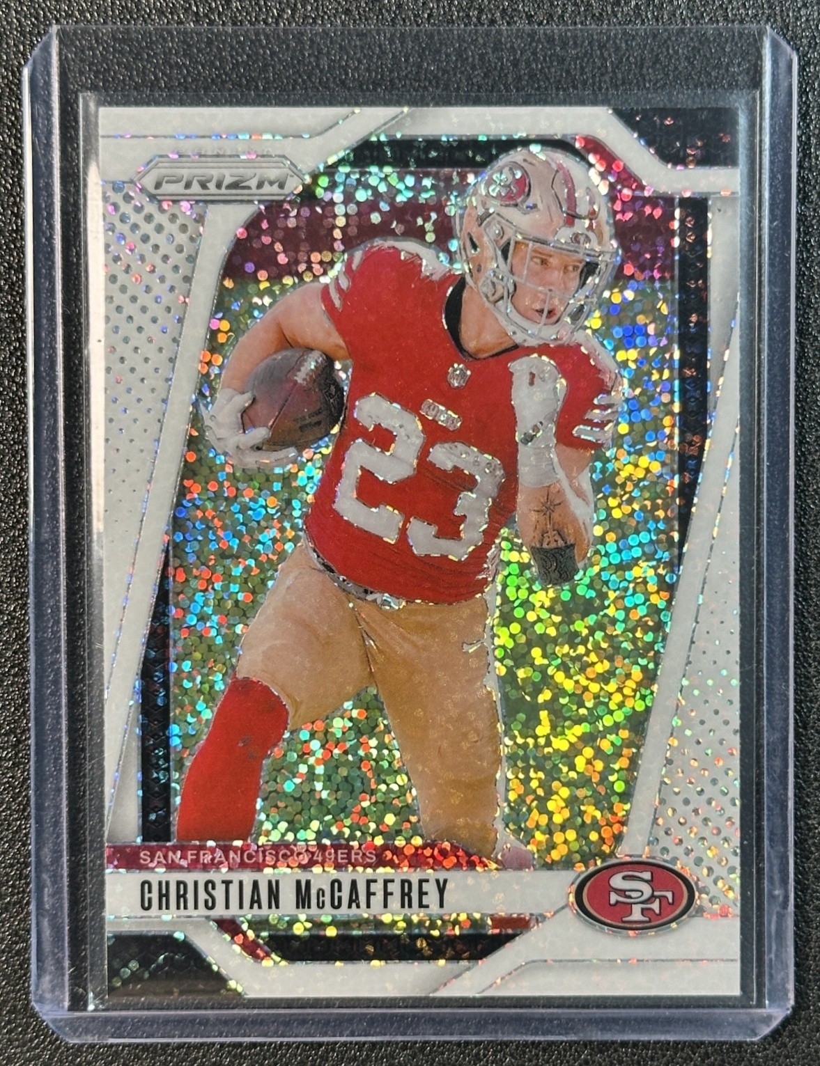 CHRISTIAN MCCAFFREY 2024 PANINI PRIZM #250 WHITE SPARKLE SSP 49ERS