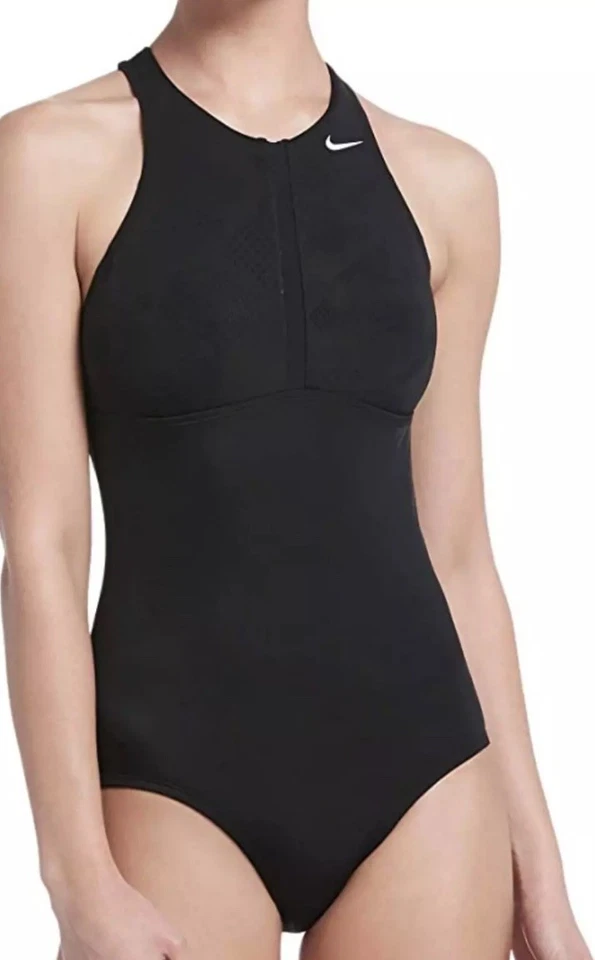 Nike Optic Camo L113307 High Neck Black One Piece Women’s Size L - Image 3 of 3