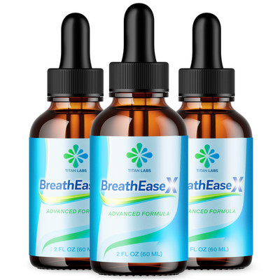 (3 Pack) BreathEaseX Drops Advanced Lungs Support Breath EaseX 90 Servings