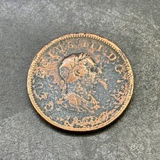 GEORGE III HALFPENNY 1/2 1807 Georgian Ha'penny Historic Pocket Luster