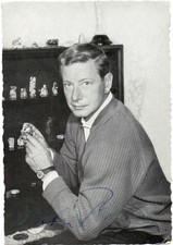 Oryginalny autograf Dieter Borsche zdjęcie domu w Icking/Isartal