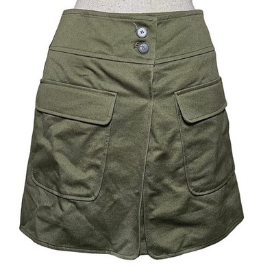 Pixie Market Green Cargo Pocket Skirt Size Medium New with Tag 