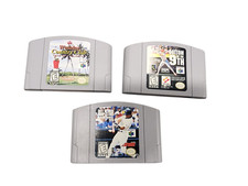 x3 Nintendo N64 Bottom 9th, All Star Baseball 99, Wine Country - Cartridges Only