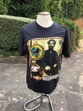 Vintage Haile Selassie Rasta Revolution Double Sided  T-shirt L