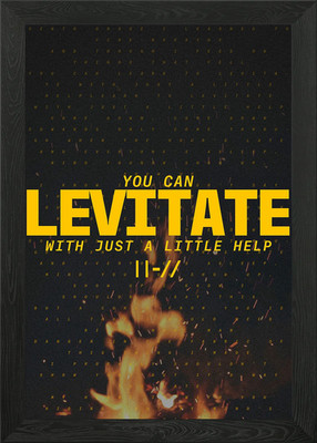 Levitate gerahmtes Wandbild Poster Leinwanddruck Bild