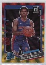 2023 Panini Donruss Rated Rookie Holo Red & Gold Laser Marcus Sasser #222 0ud4