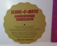 SLANG-O-MATIC Generational Translator Spinner Wheel –Boomer GenX Millennial GenZ