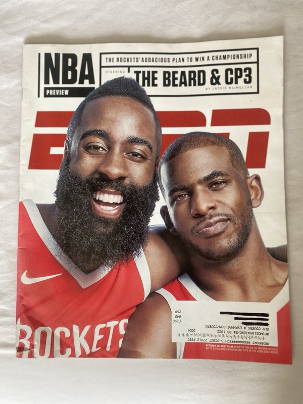 ESPN Magazine October 2017 NBA Preview Houston Rockets Jackie MacMullan