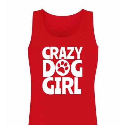 FUIT OF THE LOOM/GILDAN Ladies Crazy Dog Girl Vest • Womens Fitted Vest