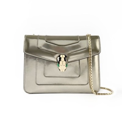 BVLGARI Serpenti Forever Chain Schultertasche Champagner Gold Gebraucht