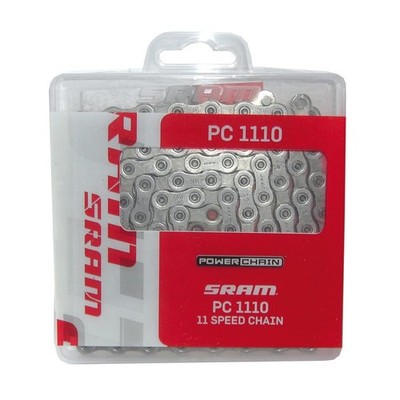 SRAM Schaltungskette PC-1110 SolidPin 114 Glieder 11-fach mit Power-Lock silber