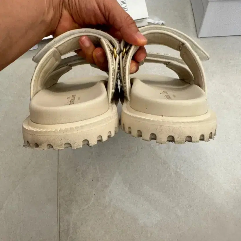 Dior Women's Mules Slip-ons Ivory Size 37.5 Luxury Logo thumbnail 2