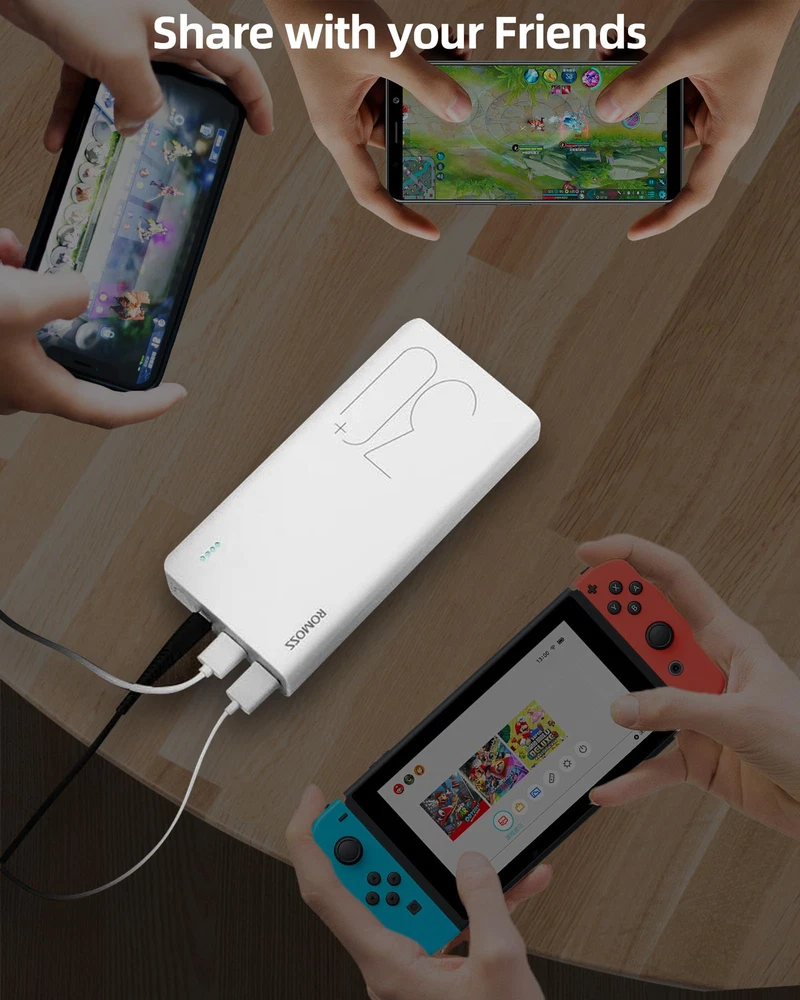 30,000mAh USB-C Power Bank with 3 Outputs & Inputs for Fast Charging 30,000mAh USB-C Power Bank with 3 Outputs & Inputs for Fast Charging