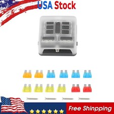 12-24V Blade Fuse Holder Blade Fuse Holder Box Block Panel Board NEW US STOCK