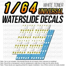 1/64 Scale FERRARI Logo F40 WaterSlide Decals Custom for Hot
