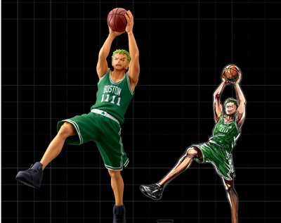 ONE PIECE × NBA MASTER STARS PIECE THE RORONOA ZORO BOSTON CELTICS