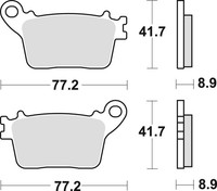 TRW KH436 Sinter BremsbeläGe Honda/Kawasaki/Suzuki/Yamaha, Hinten