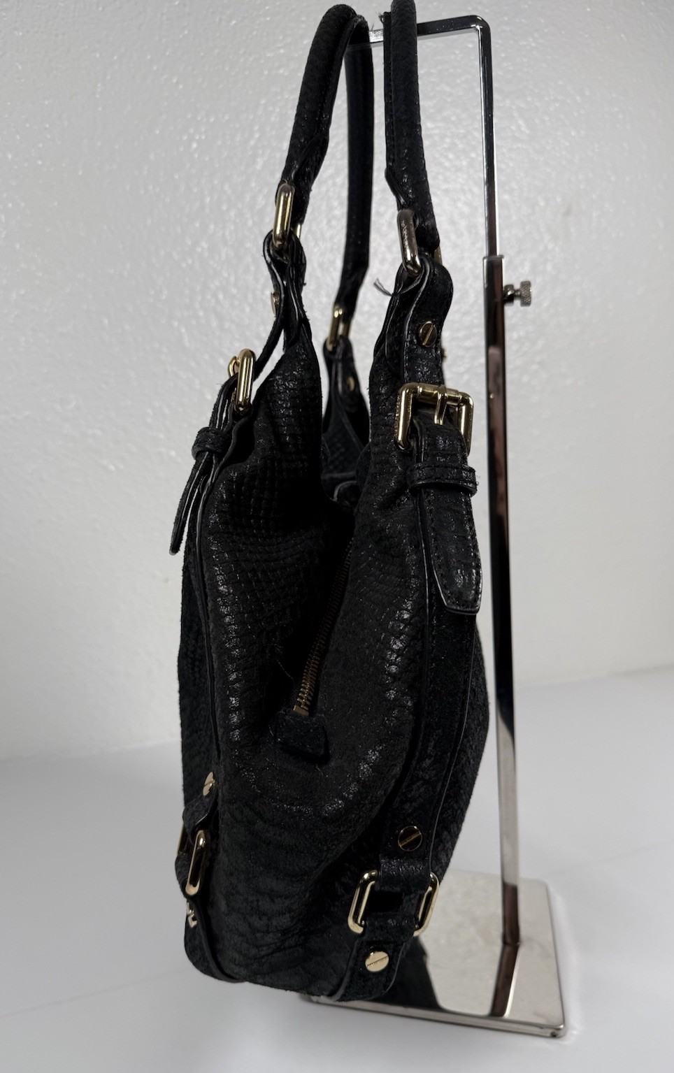 Michael Kors Bedford Black Snakeskin Python Leath… - image 6