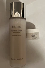 TIRTIR Milk Skin Toner 200ml /6.76 fl.oz W Small Ceramic Cream Light Exp:27 NWOB