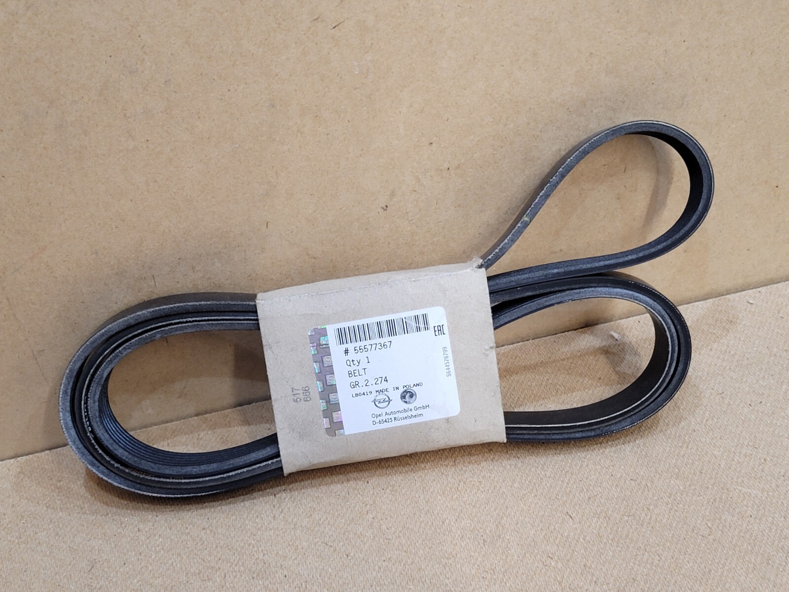 Genuine Vauxhall Antara Astra Mk6 Drive Belt 55577367 | eBay 