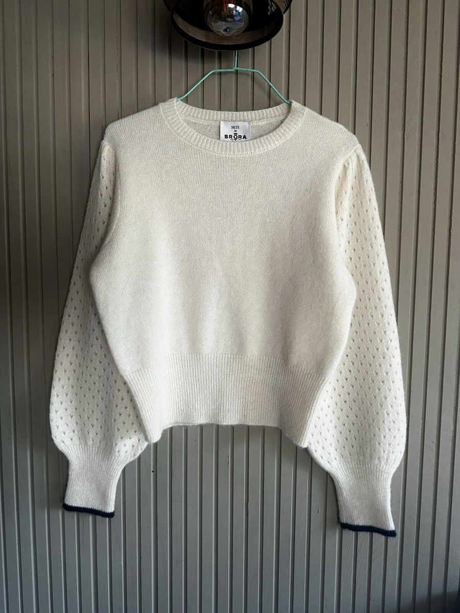 Brora Skye Alpaca Cobweb Jumper Size 12