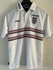 Umbro England Football Polo Shirt Circa 2000 Medium