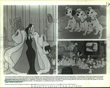 1991 Press Photo Scenes from Walt Disney's "101 Dalmatians" - nop36137