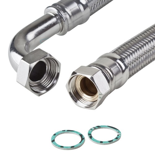 Edelstahl Panzerschlauch 1/2" DN13 Flexschlauch Metallschlauch Sanitärschlauch - Bild 25 von 27