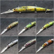 Jerkbait Fishing Lures wLure Minnow Realskin Tight Wobble Slow Floating HM650