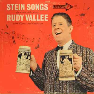 Rudy Vallee Stein Songs Decca Vinyl LP