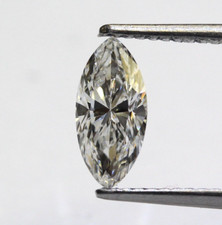 GIA certified loose .90ct SI2 F marquise cut diamond vintage estate Natural
