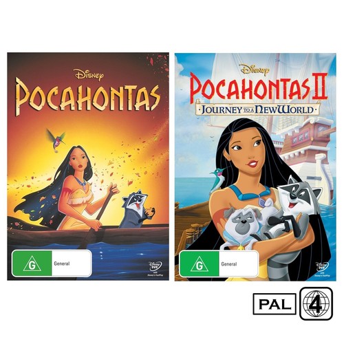 Pocahontas / Pocahontas 2 - Journey To A New World (DVD, 2-Disc) PAL Region 4