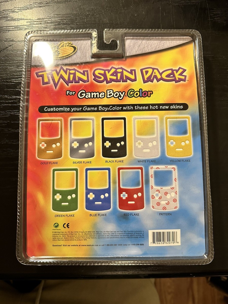 Vintage~MAD CATZ Twin Skin Pack Cover for Nintendo Game Boy Color