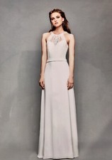 Marylise Wedding Dress Size 6 Ivory Lace & Weighted Crepe With Beaded Shoulder.