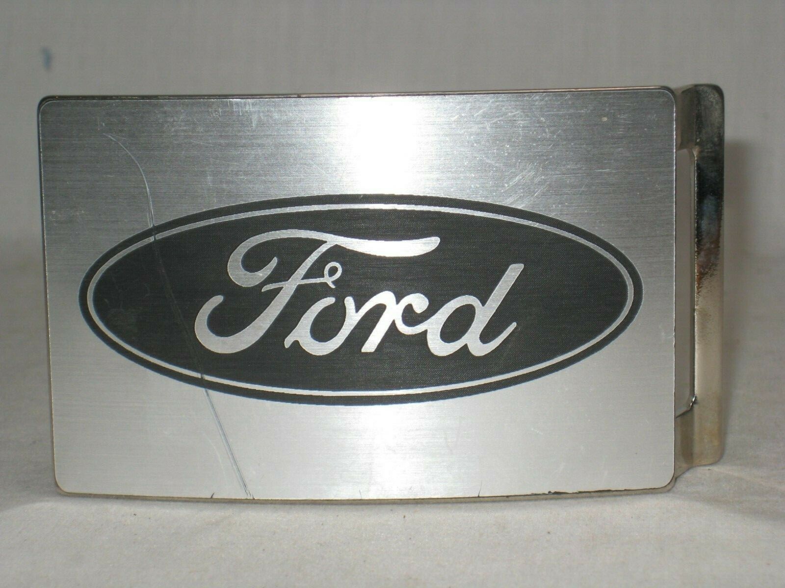 large pre-owned rectangular Ford belt buckle auto… - image 1