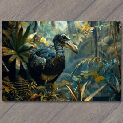 4x6''  Dodo Bird Extinct Endangered Animal Wild Habitat Flightless Species Fun