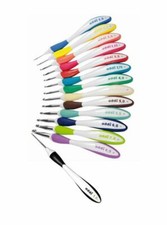 Addi Swing Crochet Hooks Ergonomic Comfortable Grip Needles