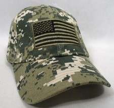 Digital Camo American USA Flag Baseball Cap Hat Tactical Patriotic Military