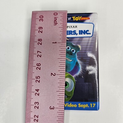 Disney Pixar Monsters Inc Movie Advertising Vintage Pinback Pin