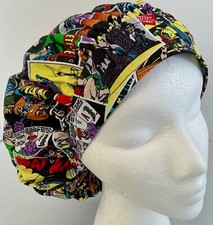 Batman Print Size Medium Medical Bouffant Scrub Cap Surgery Hat