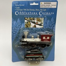 2 Piece Cobblestone Corners Collectibles Train Engine  Tender NOS NEW