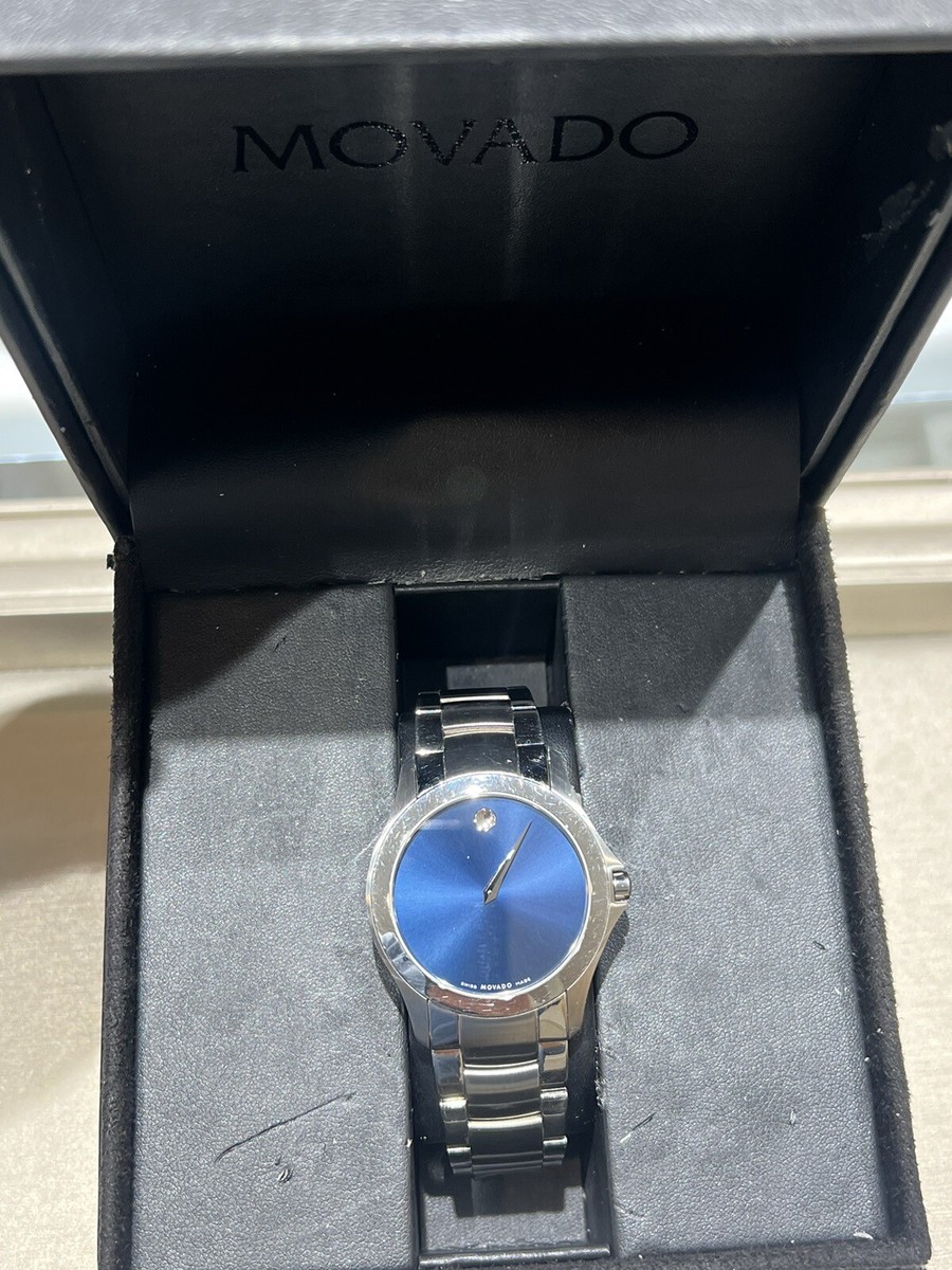 Used Movado mens watch Blue Face | eBay display picture 1